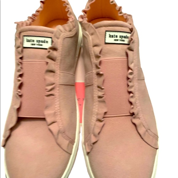 Kate Spade Lance Ruffle Women’s Conch Shell Slip-On Sneaker - Picture 3 of 8